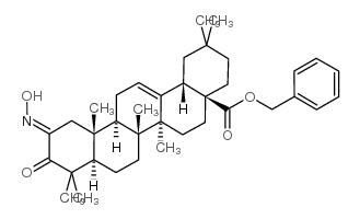 2-(Hydroxyimino)-3-oxo-olean-12-en-28-oic acid phenylmethyl ester structure, CAS 892869-52-2