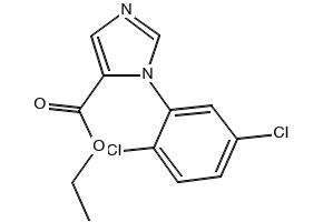Ethyl 1-(2,5-dichlorophenyl)-1H-imidazole-5-carboxylate structure, CAS 893615-95-7