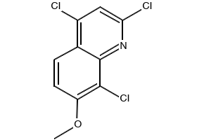 2,4,8-Trichloro-7-methoxyquinoline structure, CAS 893620-26-3