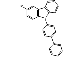 3-Bromo-9-(4-biphenylyl)carbazole structure, CAS 894791-46-9