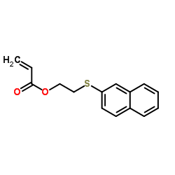2-Naphthalenylthioethyl acrylate structure, CAS 897049-32-0