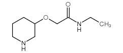 N-Ethyl-2-(3-piperidinyloxy)acetamide structure, CAS 902836-75-3