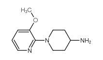 1-(3-Methoxy-2-pyridinyl)-4-piperidinamine structure, CAS 902837-16-5