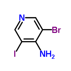 3-Bromo-5-iodopyridin-4-ylamine structure, CAS 902837-39-2