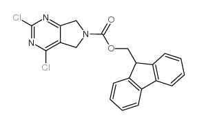 (9H-Fluoren-9-yl)methyl 2,4-dichloro-5H-pyrrolo[3,4-d]pyrimidine-6(7H)-carboxylate structure, CAS 903129-86-2
