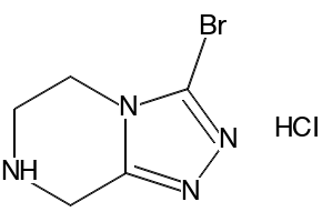 3-Bromo-5,6,7,8-tetrahydro-[1,2,4]triazolo[4,3-a]pyrazine hydrochloride structure, CAS 903130-08-5