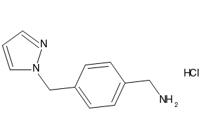 4-(1H-Pyrazol-1-ylmethyl)benzylamine hydrochloride structure, CAS 904696-62-4