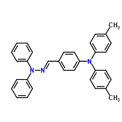 (E)-4-[Bis(4-methylphenyl)amino]benzaldehyde 2,2-diphenylhydrazone structure, CAS 906674-39-3