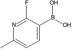 2-Fluoro-6-methylpyridine-3-boronic acid structure, CAS 906744-85-2