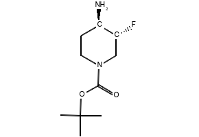 (3R,4R)-tert-Butyl 4-amino-3-fluoropiperidine-1-carboxylate structure, CAS 907544-16-5