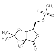 5-O-Methanesulfonate-2,3-O-isopropylidene-2-C-methyl-D-ribonic-gamma-lactone structure, CAS 908128-94-9