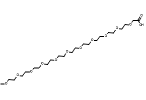 3,6,9,12,15,18,21,24,27,30,33-Undecaoxatetratriacontanoic acid structure, CAS 908258-58-2