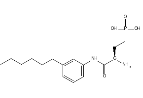 [(3S)-3-Amino-4-[(3-hexylphenyl)amino]-4-oxobutyl]phosphonic acid structure, CAS 909725-63-9