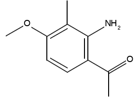 2-Methyl-3-amino-4-acetylanisole structure, CAS 912347-94-5