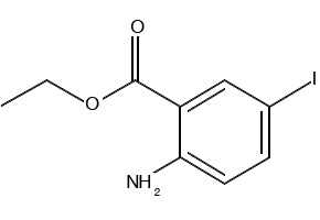 Ethyl 2-amino-5-iodobenzoate structure, CAS 912575-12-3