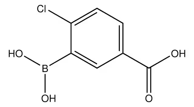 2-Chloro-5-carboxyphenylboronic acid structure, CAS 913835-75-3
