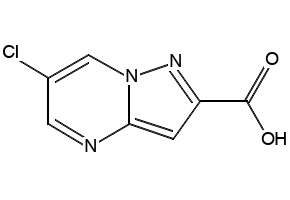 6-Chloropyrazolo[1,5-a]pyrimidine-2-carboxylic acid structure, CAS 914206-75-0