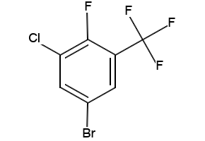 5-Bromo-3-chloro-2-fluorobenzotrifluoride structure, CAS 914225-67-5