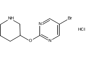 5-Bromo-2-(pyrrolidin-3-yloxy)pyrimidine structure, CAS 914347-82-3