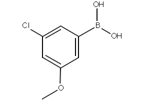 3-Chloro-5-methoxyphenylboronic acid structure, CAS 915201-07-9