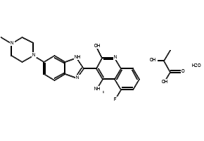 Dovitinib structure, CAS 915769-50-5