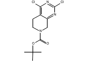 tert-Butyl 2,4-dichloro-5,6,7,8-tetrahydropyrido[3,4-d]pyrimidine-7-carboxylate structure, CAS 916420-27-4