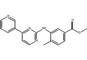 4-Methyl-3-[[4-(3-pyridinyl)-2-pyrimidinyl]amino]benzoic acid methyl ester structure, CAS 917392-54-2