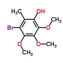 3-Bromo-4,5,6-trimethoxy-2-methylphenol structure, CAS 918799-14-1