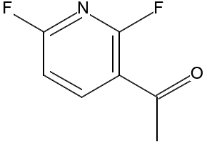1-(2,6-Difluoro-3-pyridinyl)ethanone structure, CAS 920036-27-7