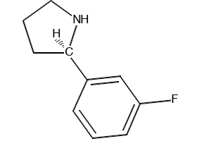 (R)-2-(3-Fluorophenyl)pyrrolidine structure, CAS 920274-03-9