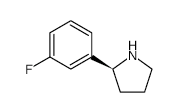 (S)-2-(3-Fluorophenyl)pyrrolidine structure, CAS 920274-04-0