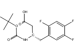 (betaS)-beta-[[(tert-Butoxy)carbonyl]amino]-2,4,5-trifluorobenzenebutanoic acid structure, CAS 922178-94-7