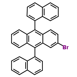 2-Bromo-9,10-di-1-naphthalenylanthracene structure, CAS 929031-39-0