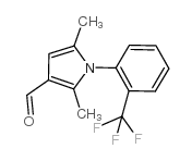 2,5-Dimethyl-1-[2-(trifluoromethyl)phenyl]-1H-pyrrole-3-carbaldehyde structure, CAS 932226-24-9