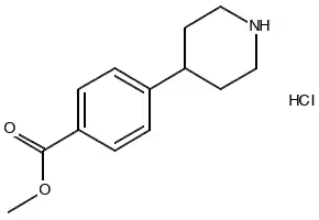 Methyl 4-(4-piperidyl)benzoate hydrochloride structure, CAS 936130-82-4