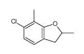 6-Chloro-2,3-dihydro-2,7-dimethylbenzofuran structure, CAS 936322-69-9