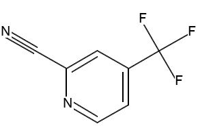 2-Cyano-4-(trifluoromethyl)pyridine structure, CAS 936841-69-9