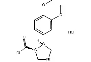 (3S,4R)-4-(3-Methoxyphenyl)pyrrolidine-3-carboxylic acid structure, CAS 937692-64-3