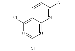 2,4,7-Trichloropyrido[2,3-d]pyrimidine structure, CAS 938443-20-0