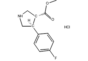trans-Methyl 4-(4-methoxyphenyl)pyrrolidine-3-carboxylate structure, CAS 939758-17-5