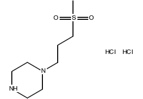 1-(3-Methanesulfonylpropyl)piperazine dihydrochloride structure, CAS 939983-66-1