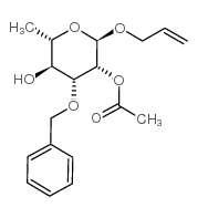 Allyl 2-O-acetyl-3-O-benzyl-alpha-L-rhamnopyranoside structure, CAS 940274-20-4