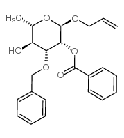 Allyl 2-O-benzoyl-3-O-benzyl-alpha-L-rhamnopyranoside structure, CAS 940274-21-5