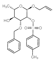 Allyl 3-O-benzyl-2-O-p-toluenesulfonyl-alpha-L-rhamnopyranoside structure, CAS 940274-22-6