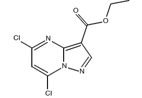 Methyl 5,7-dichloropyrazolo[1,5-a]pyrimidine-3-carboxylate structure, CAS 940284-55-9