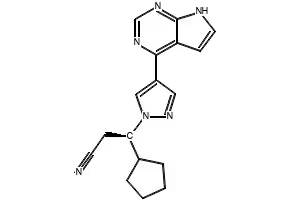 Ruxolitinib structure, CAS 941678-49-5