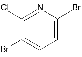 2-Chloro-3,6-dibromopyridine structure, CAS 942206-18-0