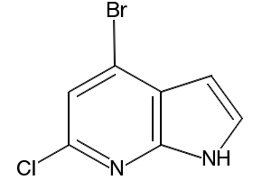 4-Bromo-6-chloro-7-azaindole structure, CAS 942920-50-5