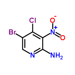 2-Amino-5-bromo-4-chloro-3-nitropyridine structure, CAS 942947-95-7