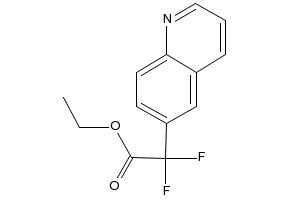 Ethyl 2,2-difluoro-2-(quinolin-6-yl)acetate structure, CAS 943541-40-0